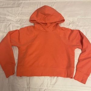 Lululemon Loungeful Cropped Hoodie Raspberry Cream Size 4